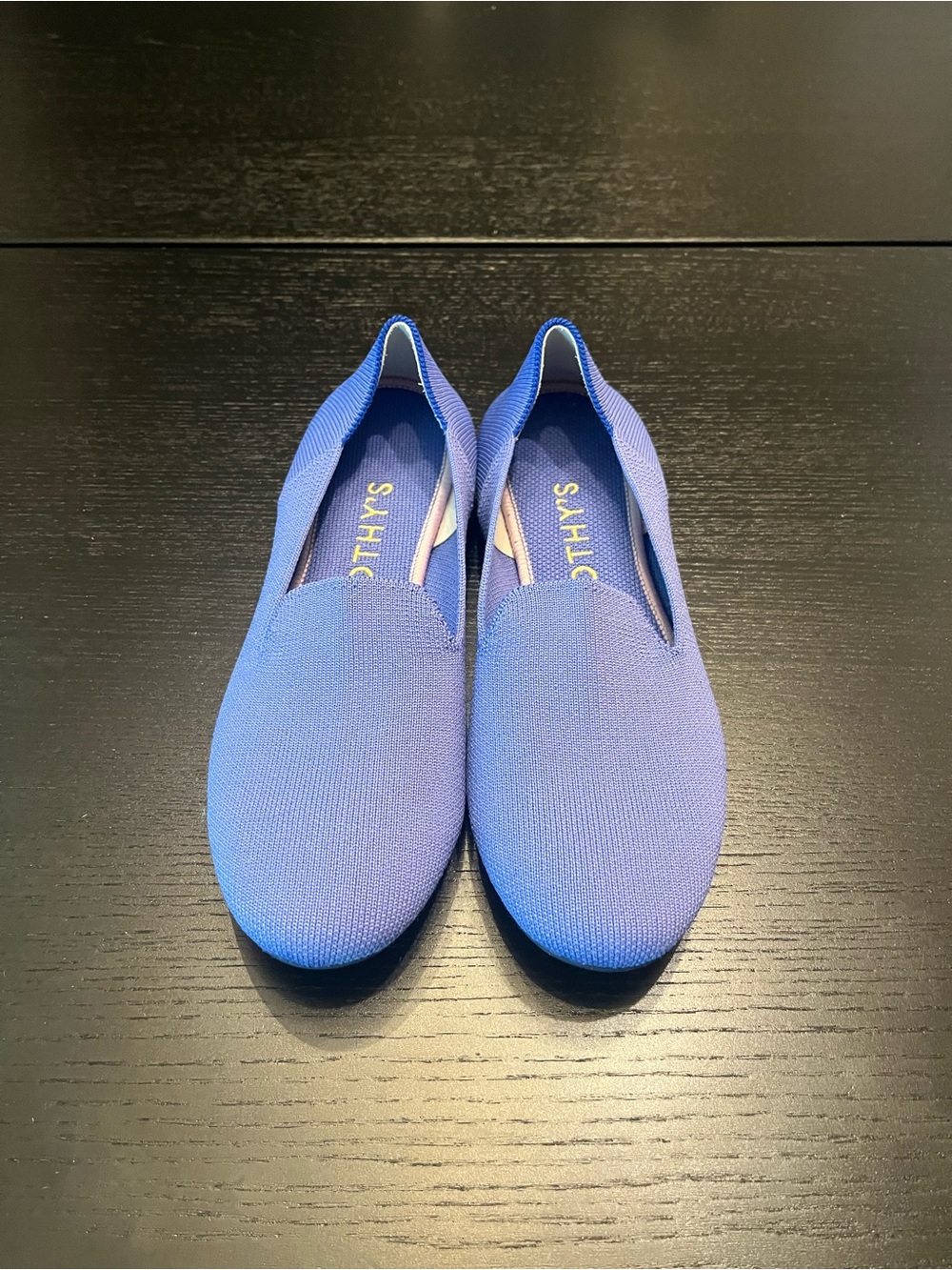 Rothy's Periwinkle Knit Slip-On Loafers